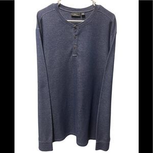Marc Anthony , long sleeve , 3 button . XXL , blue